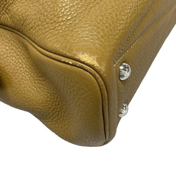 Auth HERMES Victoria 2 12H - Khaki Taurillon Clemence Square Q Business Bag - Picture 3 of 16